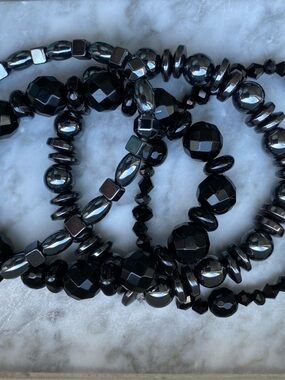 Beaded Bracelet Set 4-pieces
